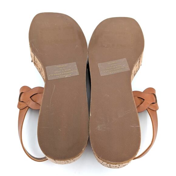 Nordstrom Rack Pennie Braided Platform Sandal Women's Brown Size US8.5 EU39 - Picture 8 of 11